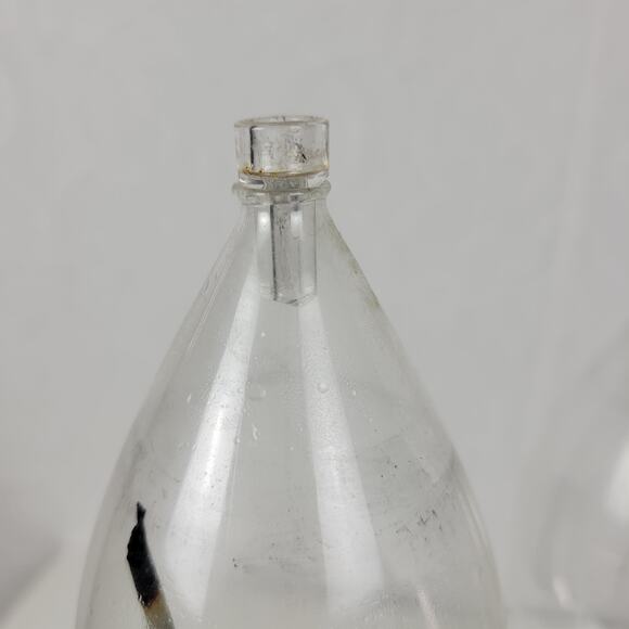 Vintage Burl Root Oil Candle Lamp Glass Lantern Wood Base Retro MCM Decor - Picture 8 of 16